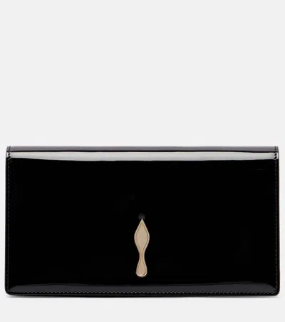 Christian Louboutin Bettina Small Patent Leather Clutch In Black