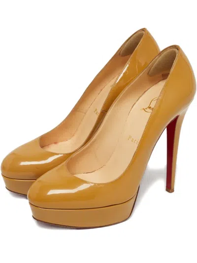 Pre-owned Christian Louboutin Bianca Heeled Pumps In Neutral