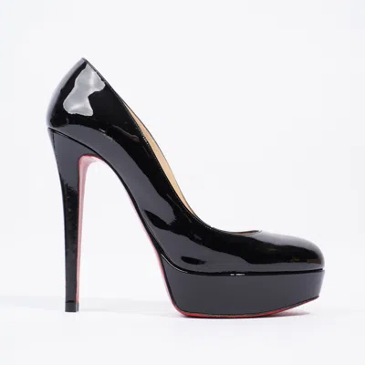 Christian Louboutin Dolly Patent Red Sole Pumps In Black