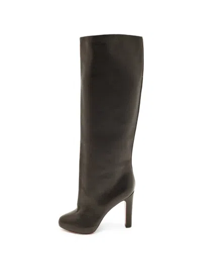 Pre-owned Christian Louboutin Bianca Knee-length Boots In Black