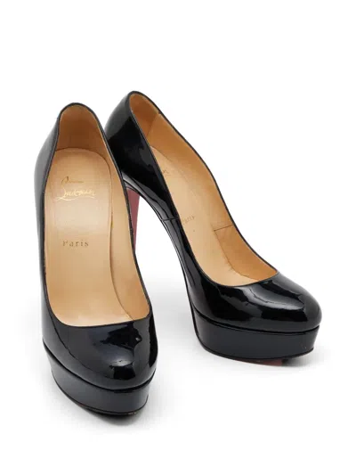 Pre-owned Christian Louboutin Bianca Patent-leather Pumps In Black
