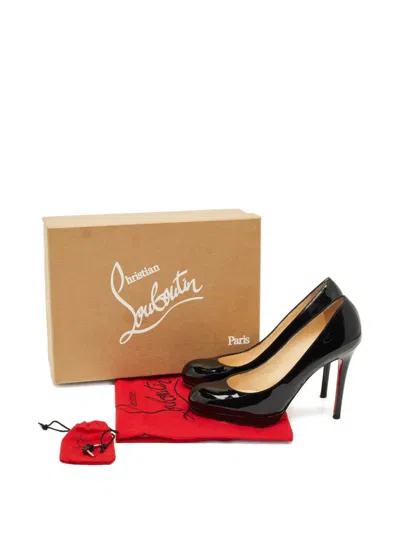 Pre-owned Christian Louboutin Bianca Platform Leather Pumps In Black
