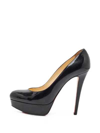 Pre-owned Christian Louboutin Bianca Platform Pumps In Black