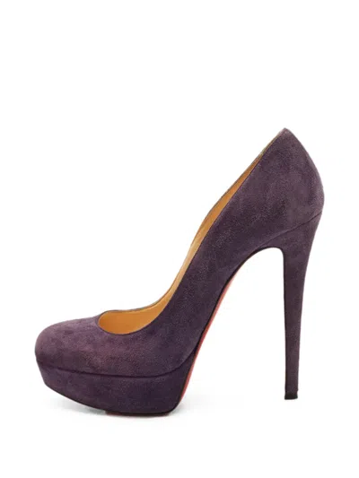 Pre-owned Christian Louboutin Bianca Platform Pumps In Purple