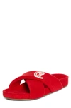 Christian Louboutin Bizzu Logo Patch Slide Sandal