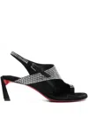 Christian Louboutin Women Viva Condora Mule Slingback T 55 Sandalo Con Tacco In Black