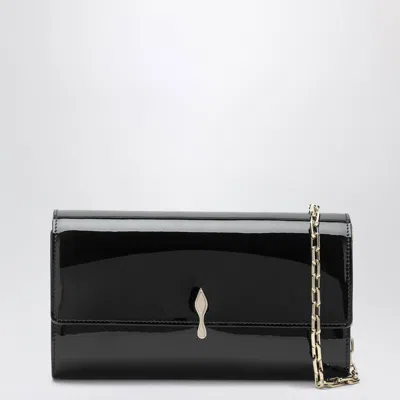 Christian Louboutin Black Bettina Wallet In Patent Calfskin In Pattern