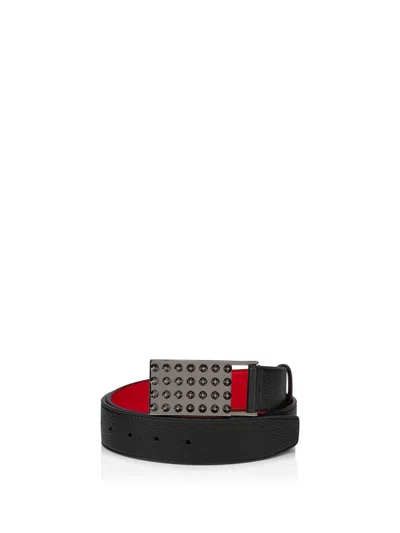 Christian Louboutin Black Calf Belts