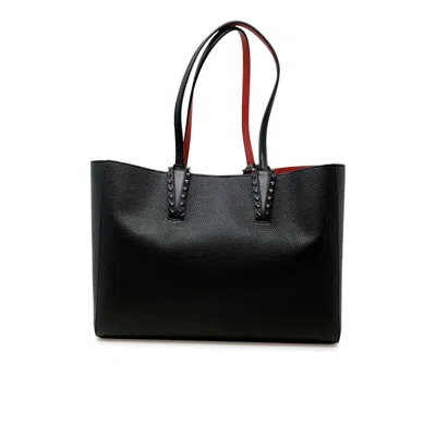 Christian Louboutin Black Calf Leather Cabata Soft Small Bag