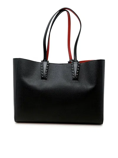 Christian Louboutin Cabata Small Empire Paris Tote Bag In Black/gun Metal