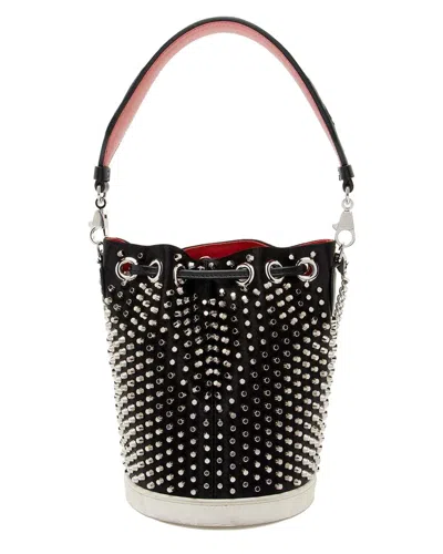 Christian Louboutin Black Calfskin Spiked Marie Jane Bucket Bag (authentic  Pre-loved)