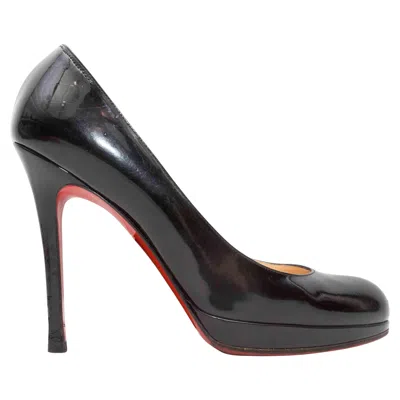 Pre-owned Christian Louboutin Black  Patent Platform Pumps Size 39