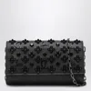 Christian Louboutin Black Clutch Paloma In Calfleather And Spikes Loubinthesky In Black