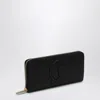 Christian Louboutin Elegant Black Grained Leather Mini Wallet