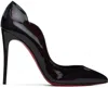 Christian Louboutin Hot Chick Black Patent Leather Pumps In B439 Black/lin Black