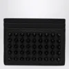 Christian Louboutin Black Kios Card Holder With Studs