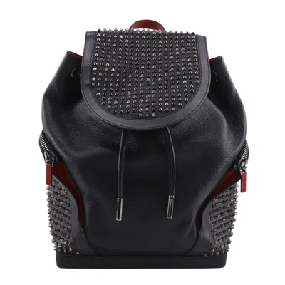 Pre-owned Christian Louboutin Black Leather Backpack ()