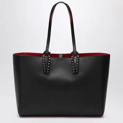 Christian Louboutin Cabata Shoulder Bag In Leather With Studs Detail On The Front In Black