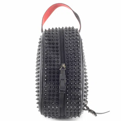 Pre-owned Christian Louboutin Black Leather Clutch Bag ()