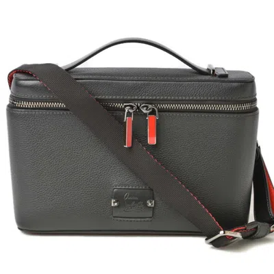 Pre-owned Christian Louboutin Black Leather Handbag Shoulder Bag ()