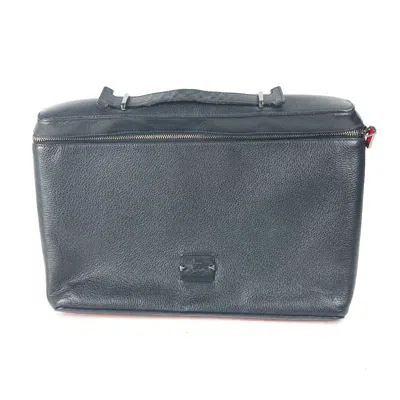 Pre-owned Christian Louboutin Black Leather Handbag Vanity Bag ()