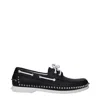 Christian Louboutin Black Leather Loafer In Black