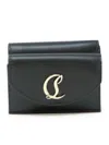 CHRISTIAN LOUBOUTIN CHRISTIAN LOUBOUTIN BLACK LEATHER LOUBI54 WALLET