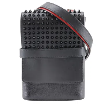 Pre-owned Christian Louboutin Black Leather Shoulder Bag ()