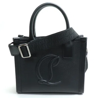 Pre-owned Christian Louboutin Black Leather Shoulder Bag ()