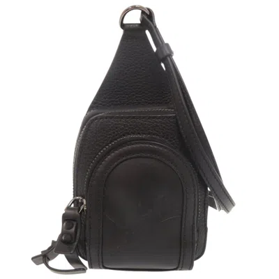 Pre-owned Christian Louboutin Black Leather Shoulder Bag ()