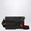 Christian Louboutin Black Leather Shoulder Bag With Studs