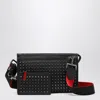 Christian Louboutin Funky Studded Leather Messenger Bag In Black
