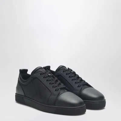 CHRISTIAN LOUBOUTIN CHRISTIAN LOUBOUTIN  BLACK LEATHER SNEAKER LOUIS JUNIOR