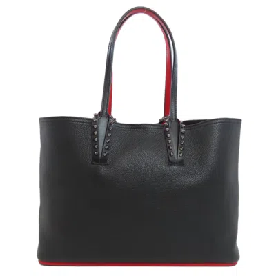 Pre-owned Christian Louboutin Black Leather Tote Bag ()