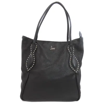 Pre-owned Christian Louboutin Black Leather Tote Bag ()