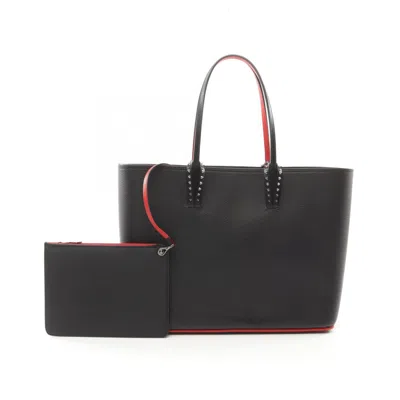 Pre-owned Christian Louboutin Black Leather Tote Bag ()