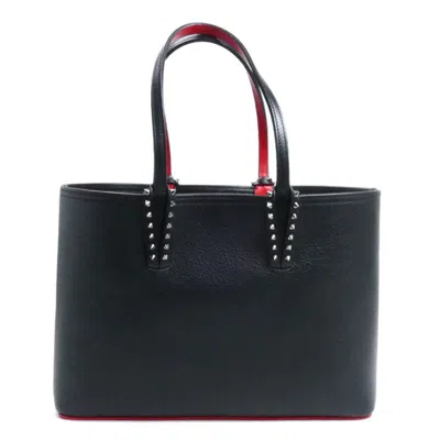 Pre-owned Christian Louboutin Black Leather Tote Bag ()
