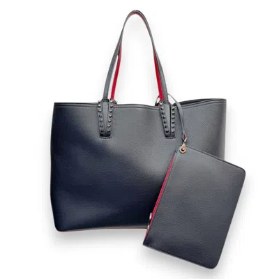 Pre-owned Christian Louboutin Black Leather Tote Bag ()