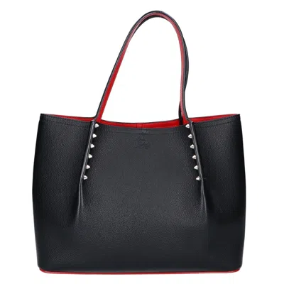 Pre-owned Christian Louboutin Black Leather Tote Bag ()