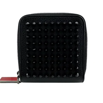 Pre-owned Christian Louboutin Black Leather Wallet (bi-fold) ()