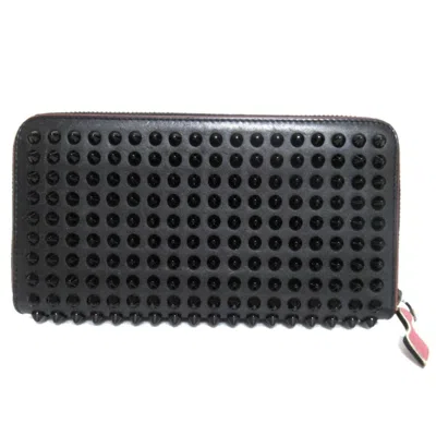 Pre-owned Christian Louboutin Black Long Wallet (bi-fold) ()