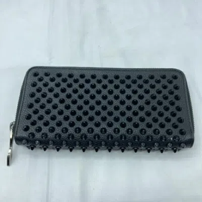 Pre-owned Christian Louboutin Black Long Wallet (bi-fold) ()