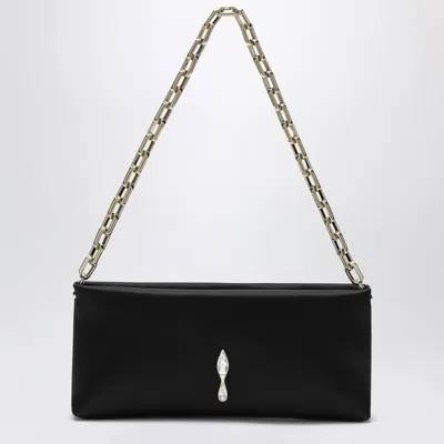 Christian Louboutin Black Maykimay Clutch Bag In Neoprene In Purple