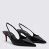 Christian Louboutin Women Miss Z 60mm Patent Calfskin Slingback Pump In Black