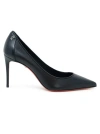 Christian Louboutin Sporty Kate 85mm Patent Soft Lining Red Sole Pumps In Black