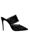 Christian Louboutin Black Patent Deia 100 Sandals In Black