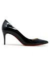 Christian Louboutin Black Patent Kate 70 Pumps In Black