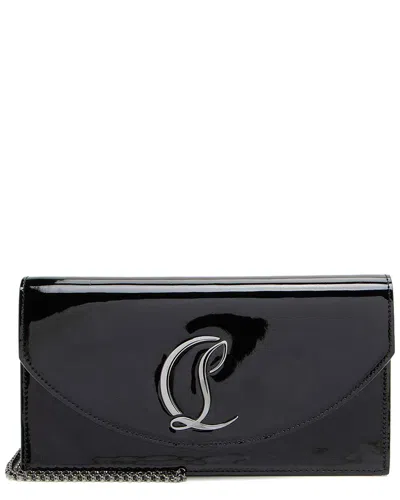 Christian Louboutin Black Patent Leather Loubi54 Clutch (authentic Pre-loved)