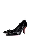 Christian Louboutin Black Patent Leather With Heel In Black