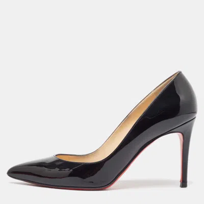 Pre-owned Christian Louboutin Black Patent Pigalle Pumps Size 39
